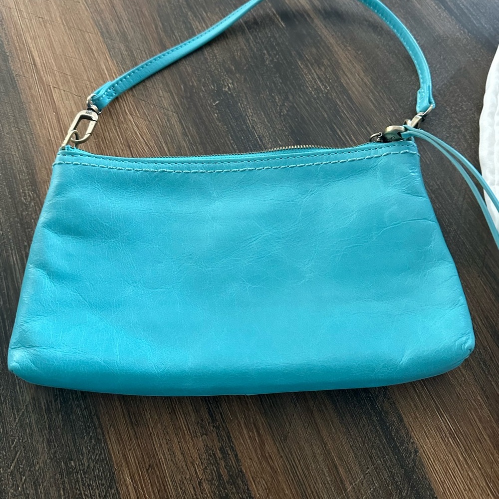 Hobo Women's Turquoise Leather Bag - Picture 3 of 4